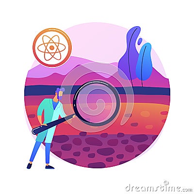 Soil science abstract concept vector illustration. Vector Illustration