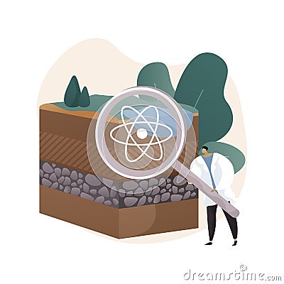 Soil science abstract concept vector illustration. Vector Illustration