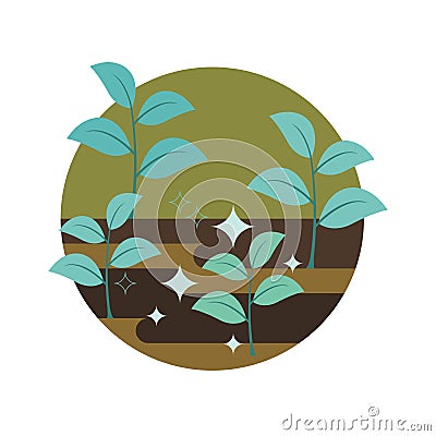 Soil Conservation 4 Vector Illustration