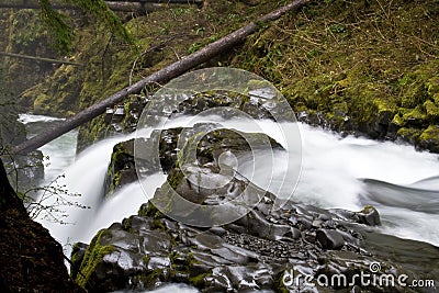 Sol Duc Falls Stock Photo