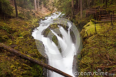 Sol Duc falls, Olympic national park Stock Photo