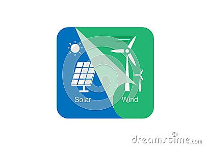 Sola - wind energy Vector Illustration