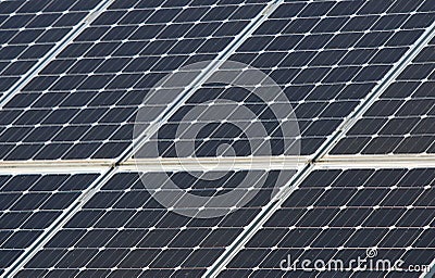 Solar Array in Beaverton, Oregon Stock Photo