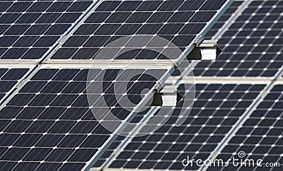 Solar Array in Beaverton, Oregon Stock Photo
