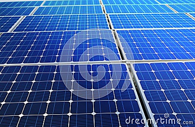 Solar cell battery Stock Photo