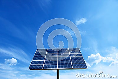 Solar cell power energy grid system in idea concept background Stock Photo