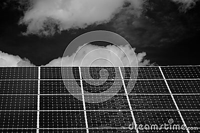 Solar cells on the roof of a house in Nordhorn Stock Photo