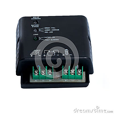 Solar charge controller Stock Photo