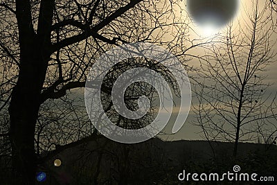 Solar eclipse Stock Photo