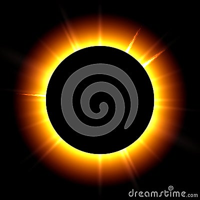 Solar eclipse Stock Photo