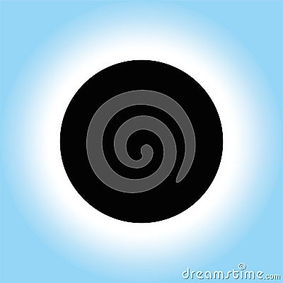 Solar Eclipse Icon Symbol Vector Illustration