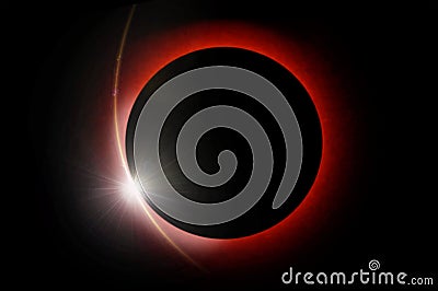 Natural phenomenon Solar eclipse Stock Photo