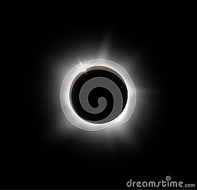 Solar eclipse Vector Illustration