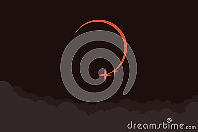 Solar eclipse vector illustration Vector Illustration