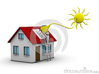 Solar energy Stock Photo