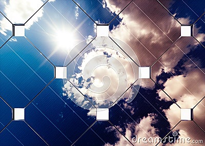 Solar energy advancement concept Stock Photo