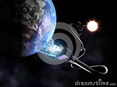 Solar Energy Concept Stock Photo