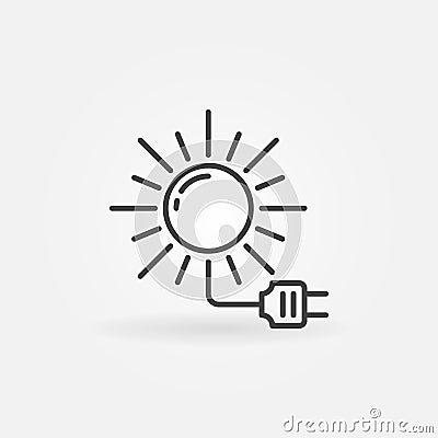 Solar energy icon Vector Illustration