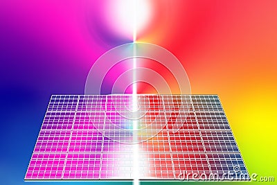 Solar energy panels world Stock Photo