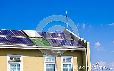 Solar House Stock Photo