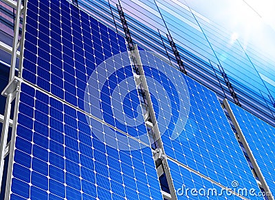 Solar industry Stock Photo