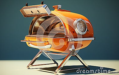 Solar Ovens on White Generative Ai Stock Photo