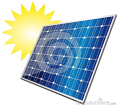 Solar panel Stock Photo