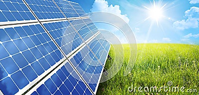 Solar panel Stock Photo