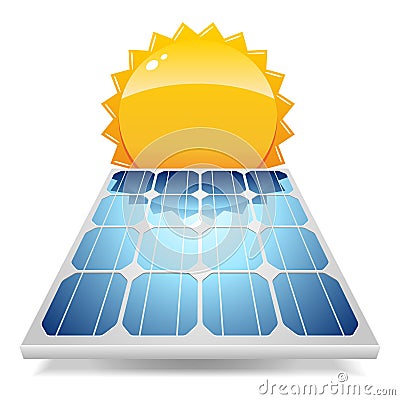 Solar panel Vector Illustration