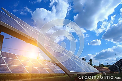 Solar panel, alternative electricity source - concept of sustainable resources, And this is a new system that can generate Stock Photo