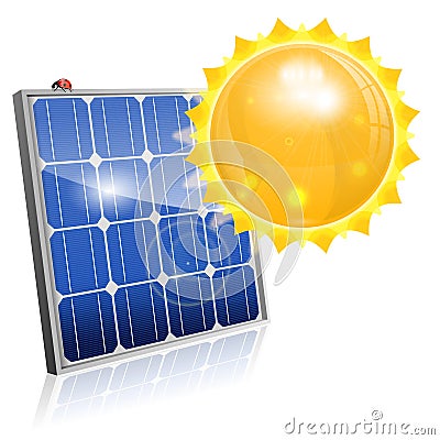 Solar Panel Vector Illustration