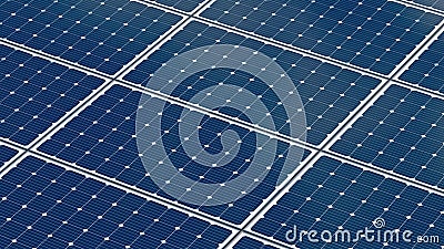 Solar panel. Photo-voltaic module. Cartoon Illustration