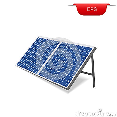 Solar panel, renewable energy, vector illustration Vector Illustration