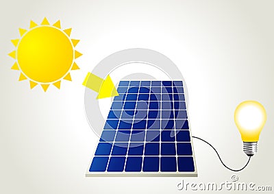 Solar Panel Vector Illustration