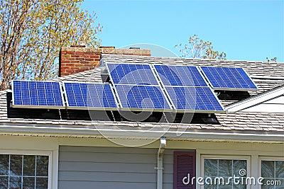 Solar Panels Stock Photo