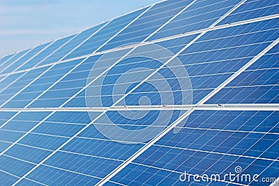 Solar Panels Stock Photo