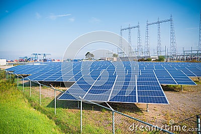 solar park in the netherlands Stock Photo