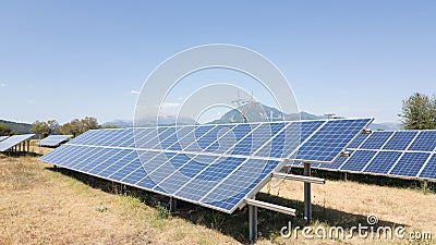 Solar photovoltaic park energ Stock Photo