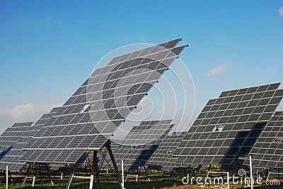 Solar plant Stock Photo