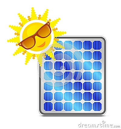 Solar power panel Vector Illustration