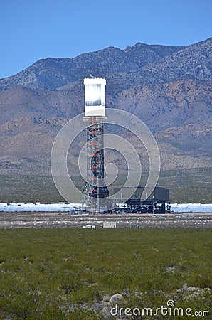 Solar Power Plant Stock Photo