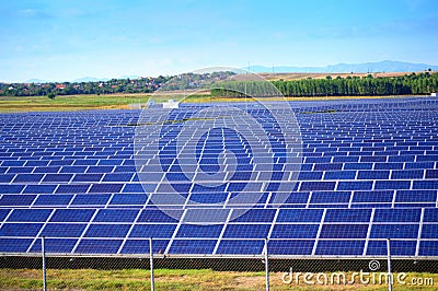 Solar power plant Stock Photo