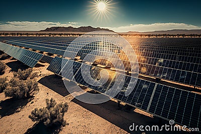 Solar power is a source of sustainable energy Stock Photo