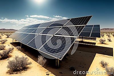 Solar power is a source of sustainable energy Stock Photo