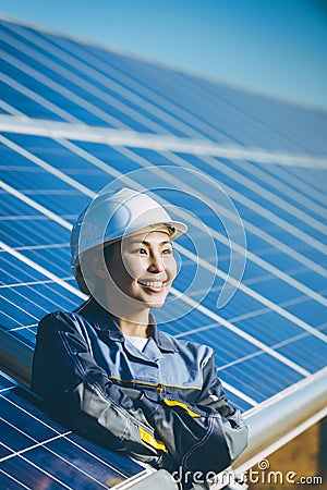 Solar power station Stock Photo