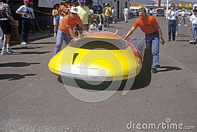 Solar powered car at the Solar and Electric 500, AZ Editorial Stock Photo