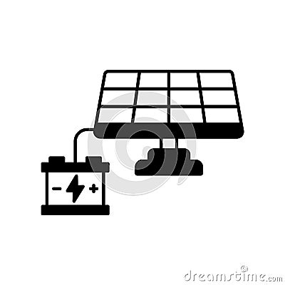Solar setup Vector Icon which can easily modify or edit. Vector Illustration