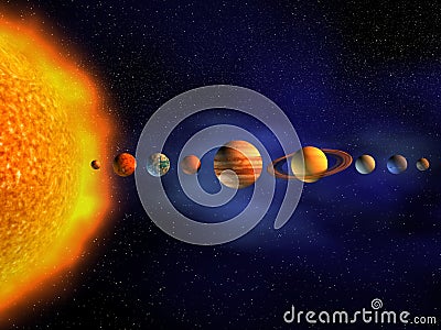 Solar system Stock Photo