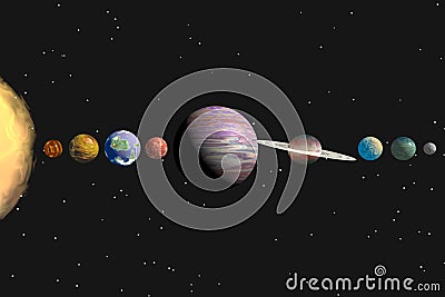 Solar system Stock Photo