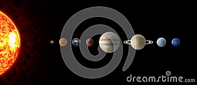 Solar system Planets Stock Photo
